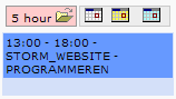 voorbeeld weergave planbord