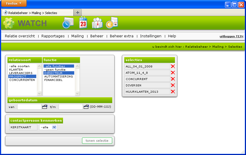 simpele selectie maken simpele selectie maken